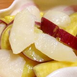 サツマイモとリンゴの甘露煮